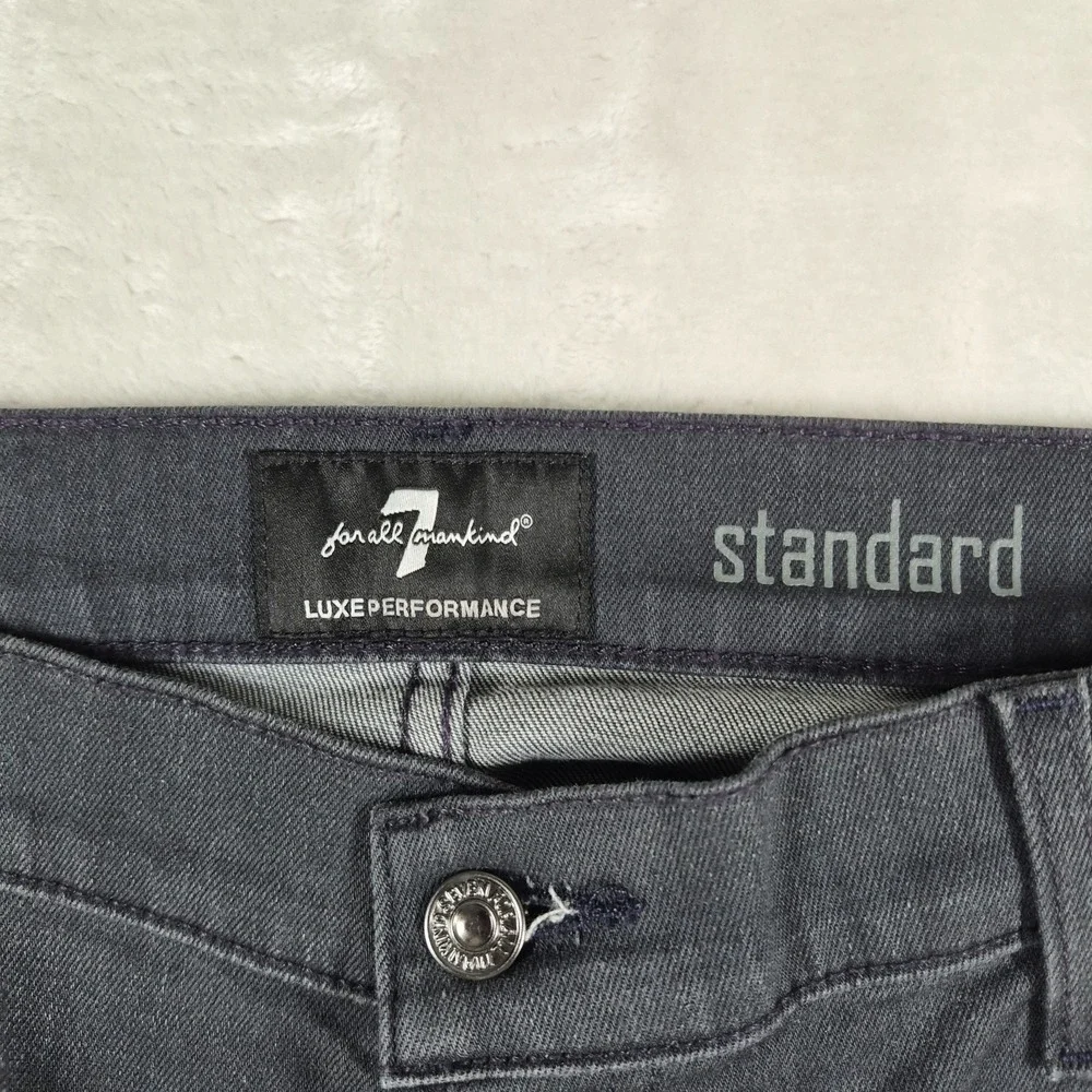 7 For All Mankind Luxe Performance Jeans Men's 40x34 Black Standard Comfort NWT